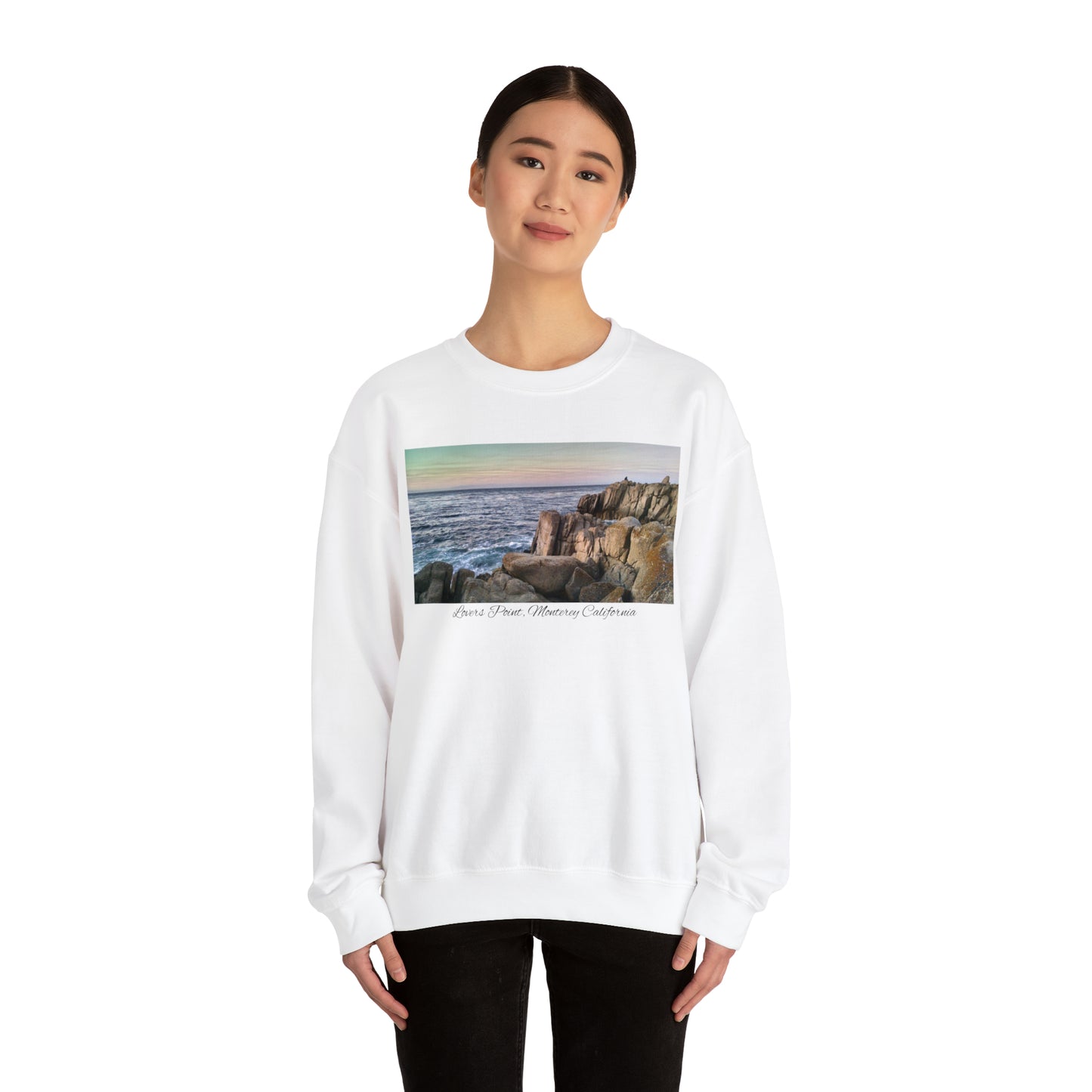 Unisex Landscape Sweatshirt Lovers Point, San Francisco Bay Area, Monterey, Monterey California, California