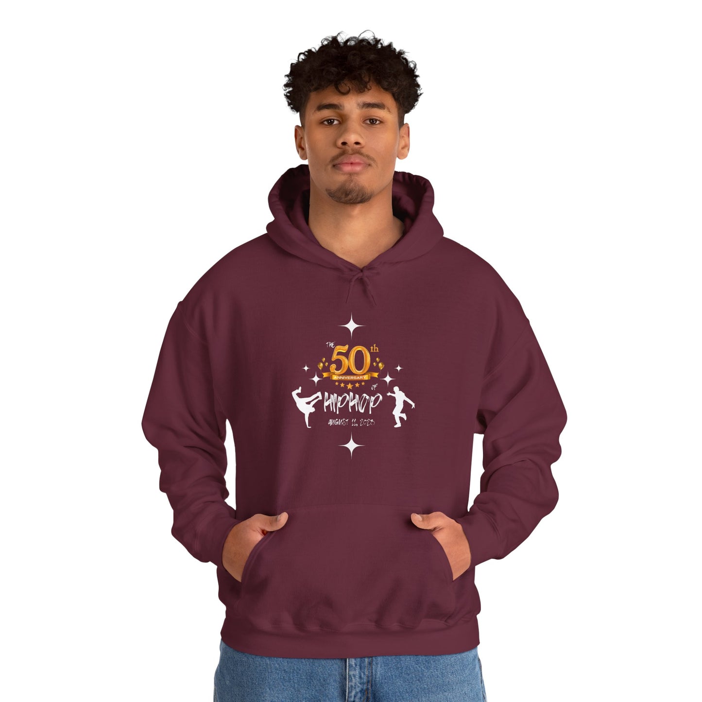 Unisex Heavy Blend™ 50th Anniversary of HipHop August 11, 2023 Commemorate 50 Years Hooded Sweatshirt
