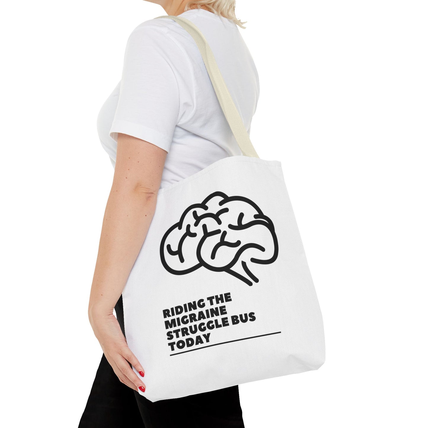 Unisex Migraine Day Invisible Illness Warrior Tote Bag