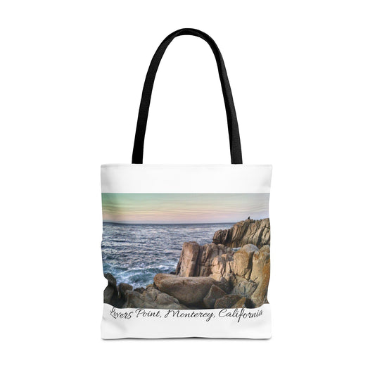 Unisex Travel Tote Bag Monterey California Scenic View Lovers Point Bay Area Keepsake Tote Bag Ocean View Nature Inspired Travel Gift Idea