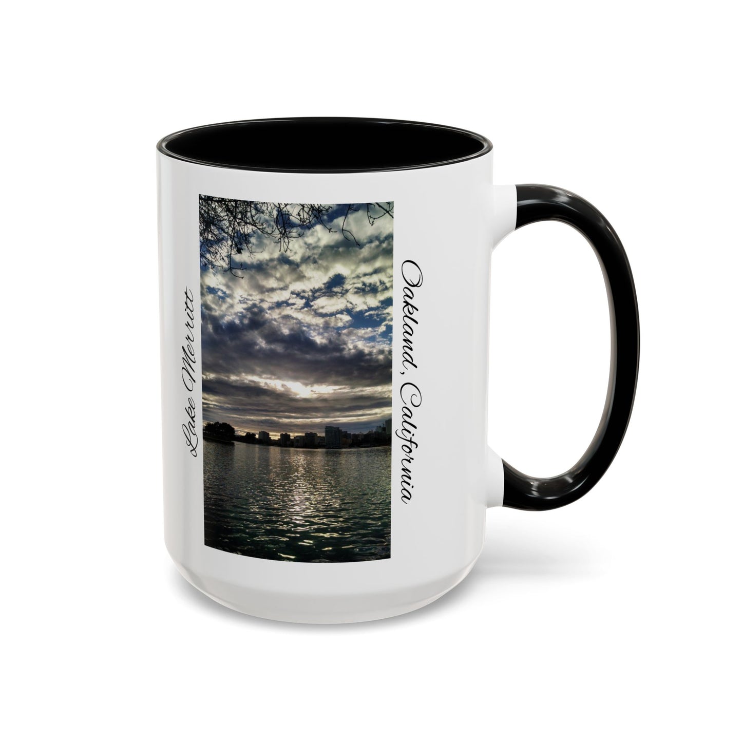 11oz/15oz Two Tone Lake Merritt, Oakland California San Francisco Bay Area Keepsake Coffee Mug