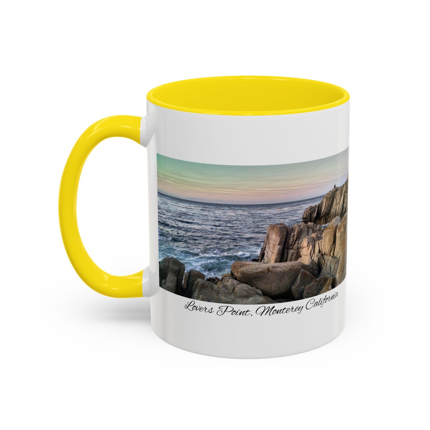 11oz/15oz Ocean View Travelers Coffee Mug Lovers Point, Monterey California San Francisco Bay Area Keepsake