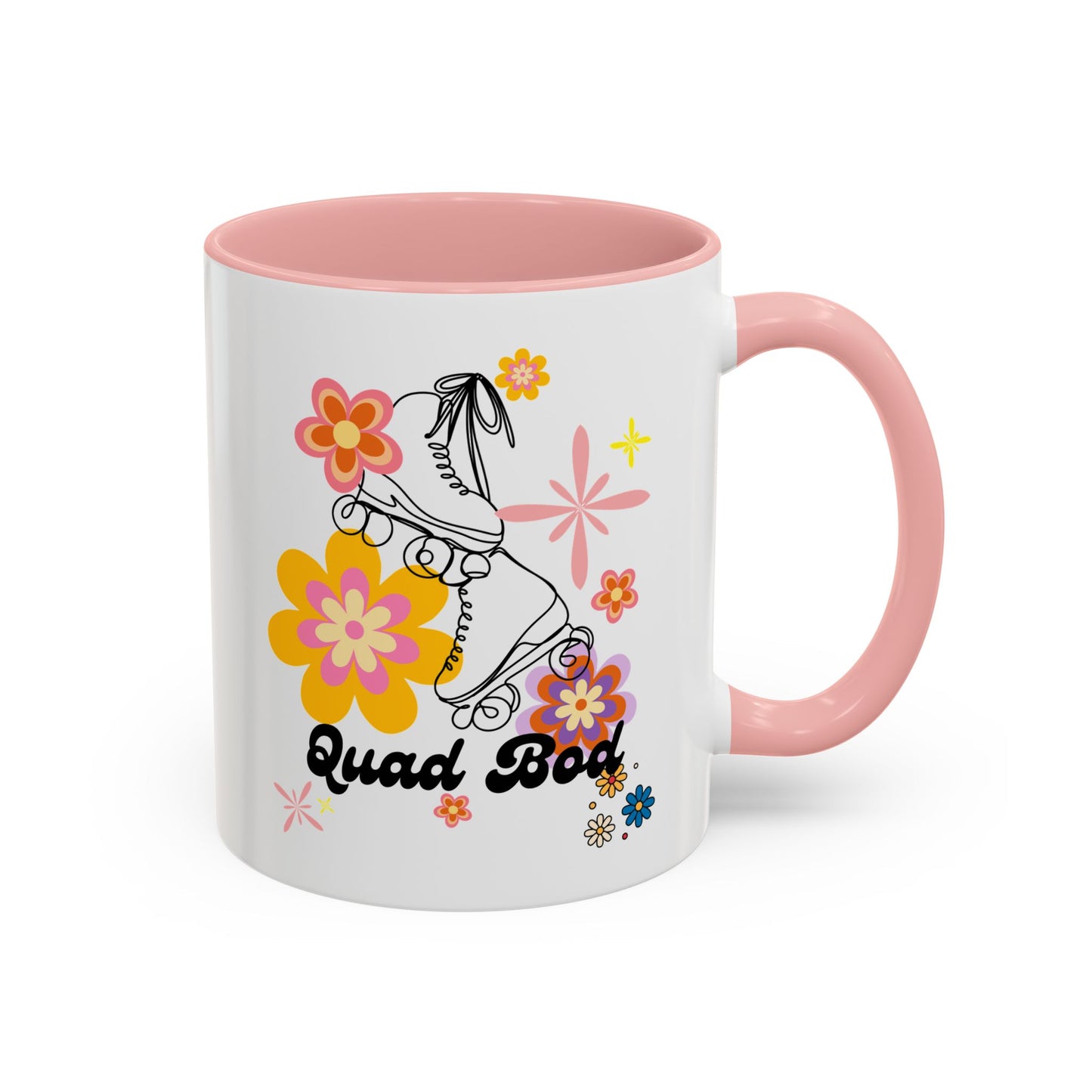 11oz Retro Vibes Roller Skate Coffee Mug Gift Idea For Skaters Roller Rink Mug Cool Skater Mug Quad Bod Skate Gear Roller Skating Coffee Mug