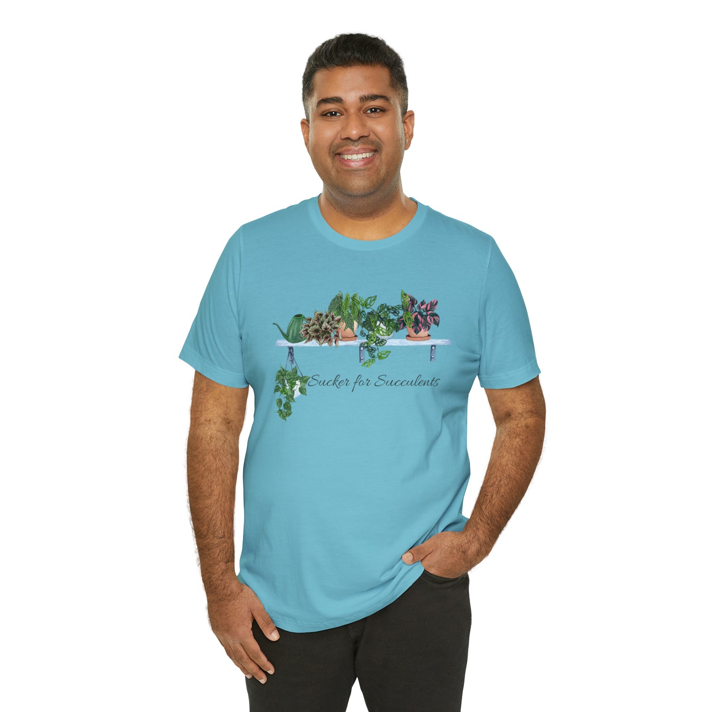 Unisex Gardening Themed T-Shirt Sucker for Succulents