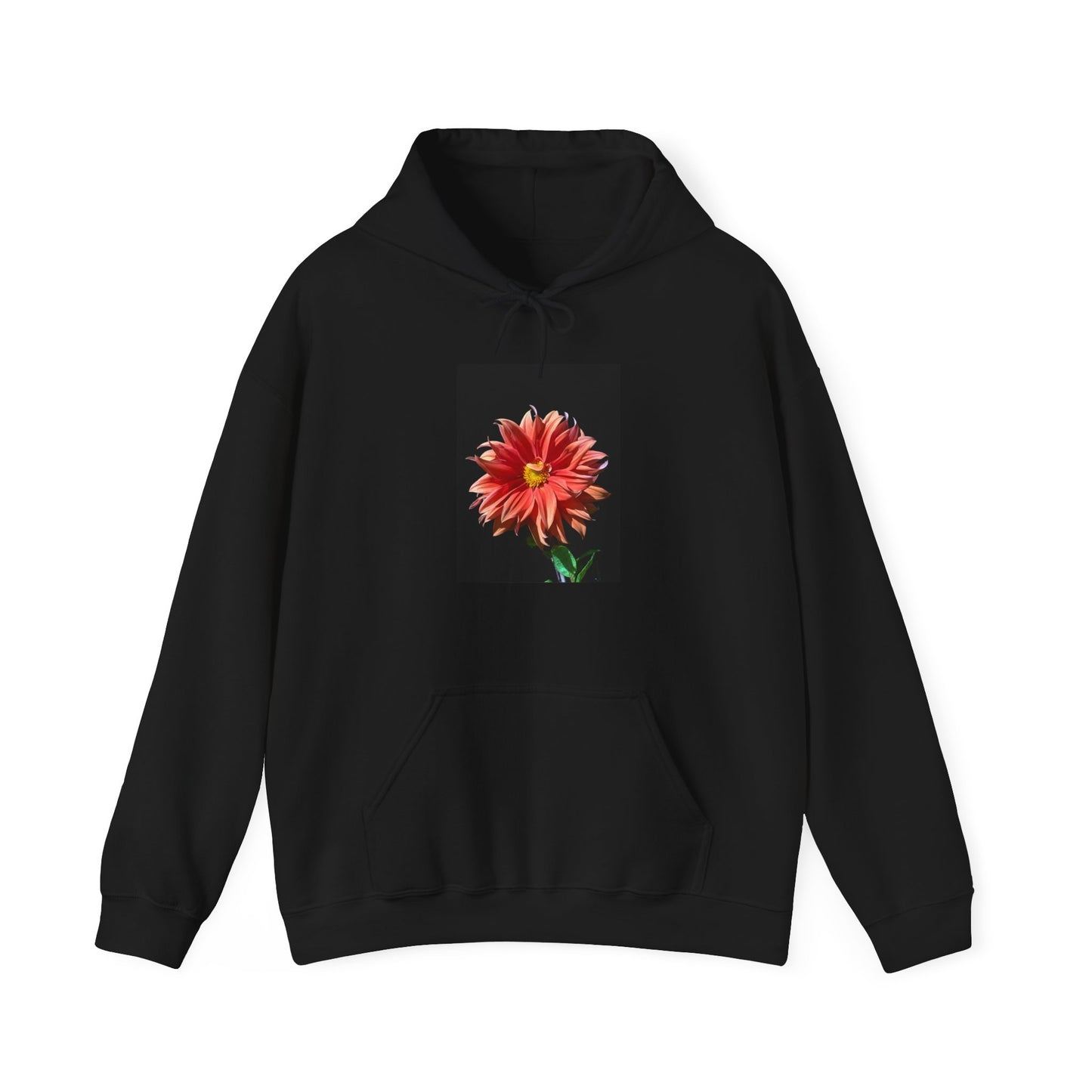 Unisex Heavy Blend™  Dahlia Flower Hooded Sweatshirt