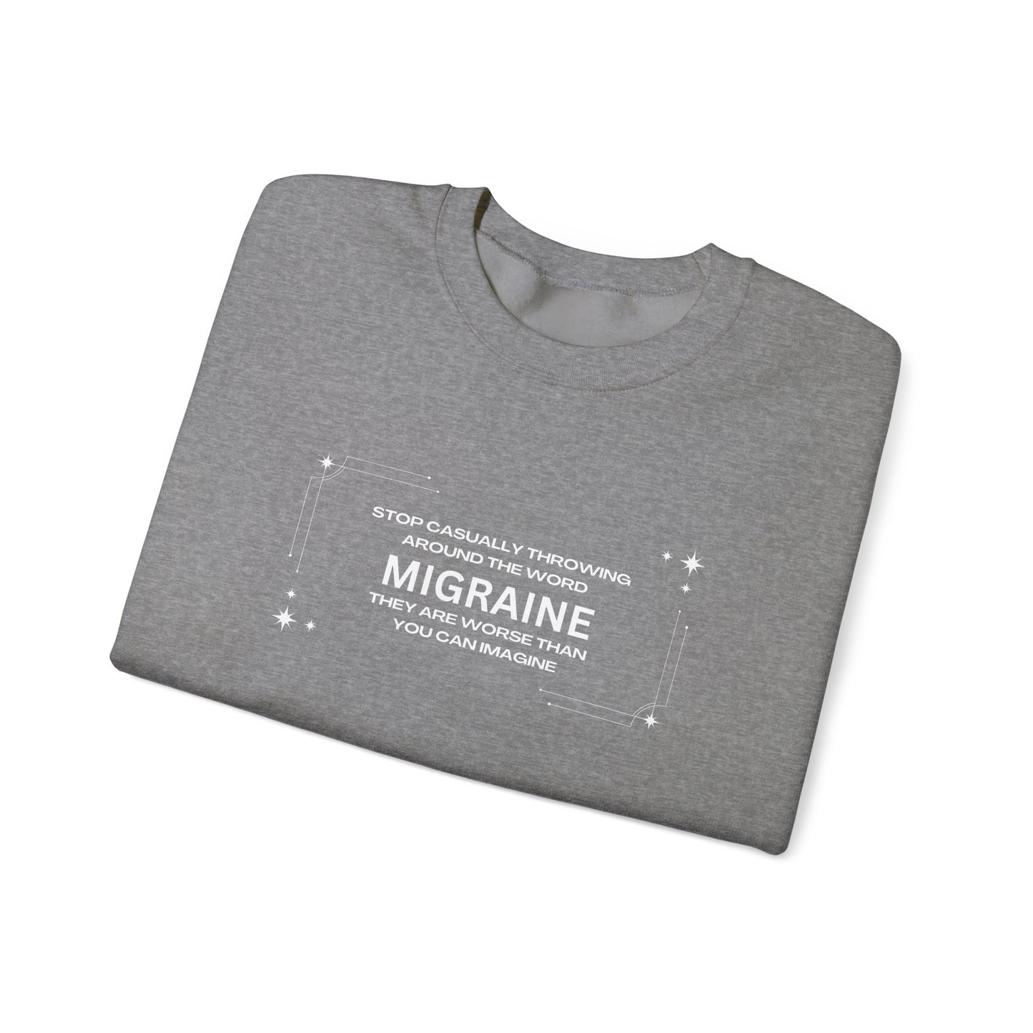 Unisex Migraine Day Invisible Illness Warrior Sweatshirt