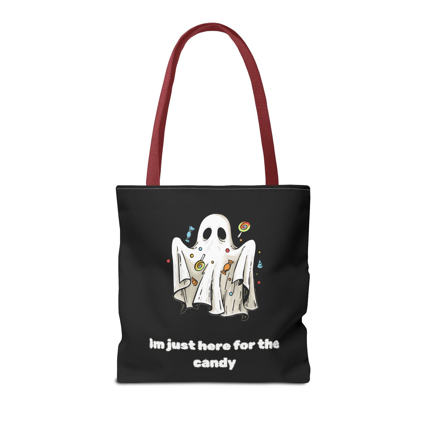 Cute Ghost Halloween Lover Spooky Season Trick or Treating Candy Bag Fall Themed Reusable Lunch Tote