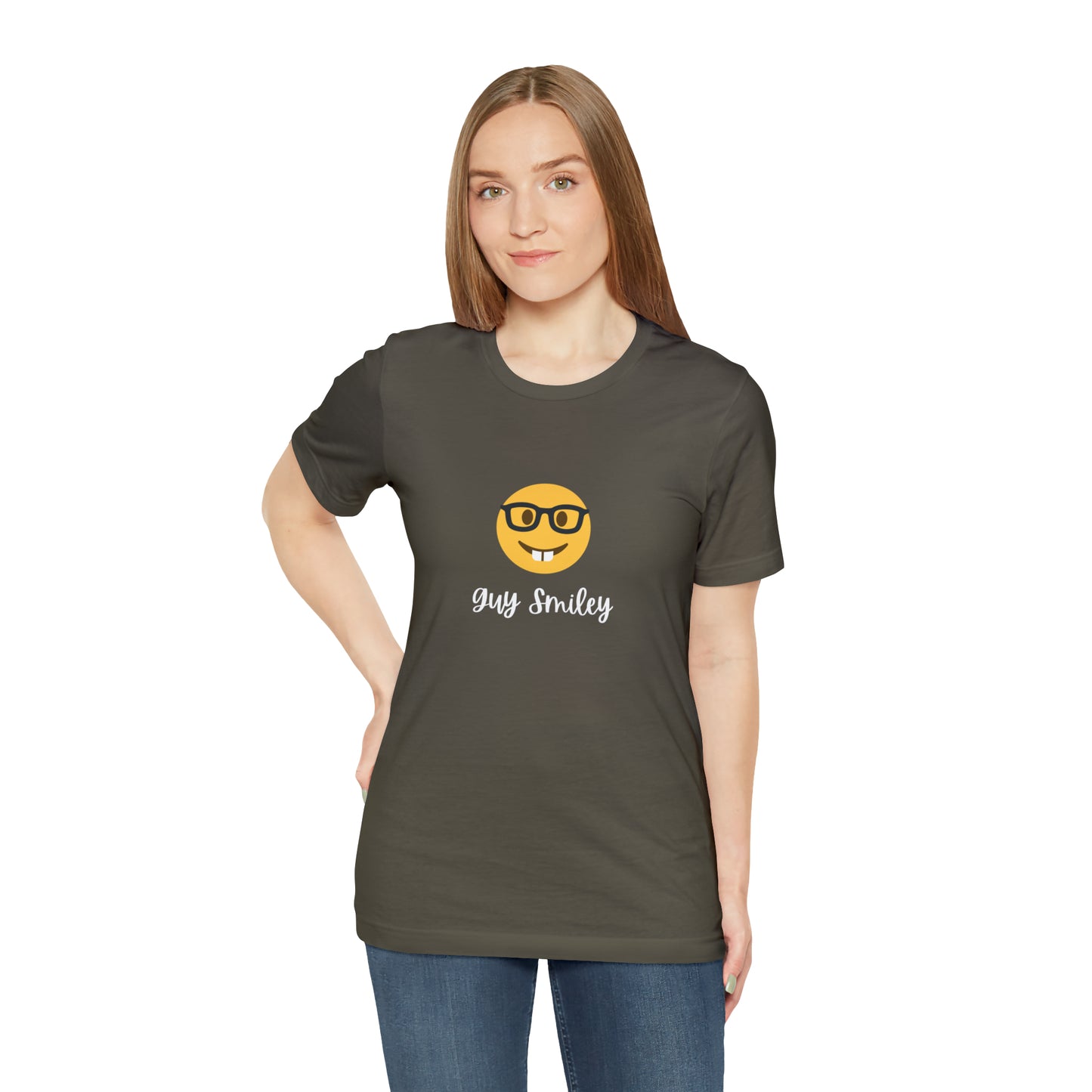 Unisex Jersey Short Sleeve Guy Smiley T-Shirt