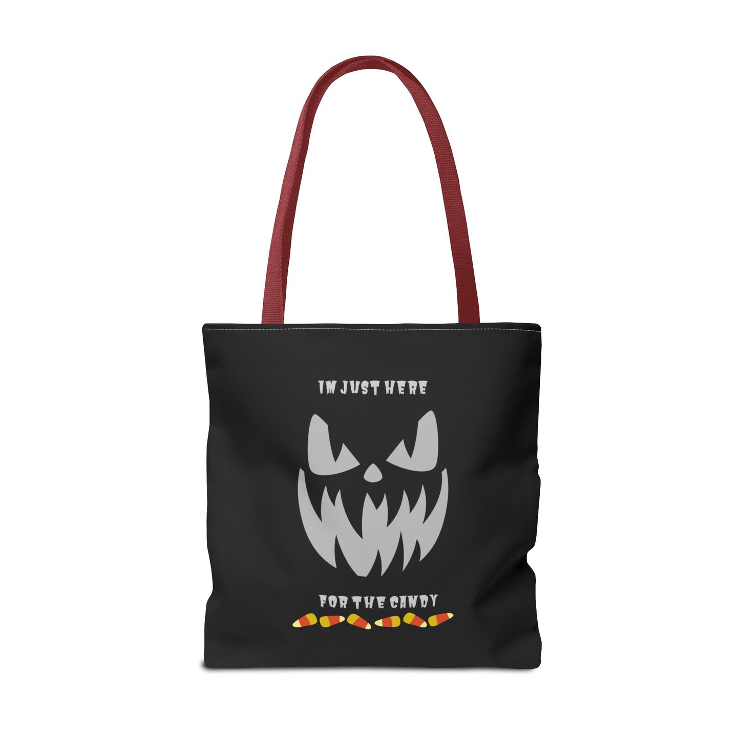 Halloween Candy Corn Scary Face Gift Spooky Season Trick or Treating Fall Candy Bag Reusable Lunch Bag