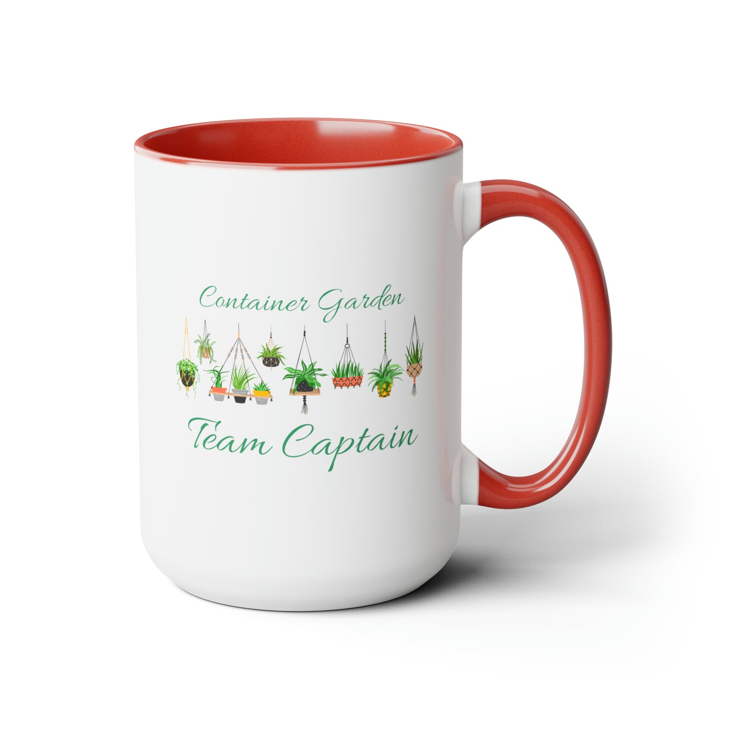 15oz Garden Themed Container Garden Team Captain Gardening Plant Parent Coffee Mug