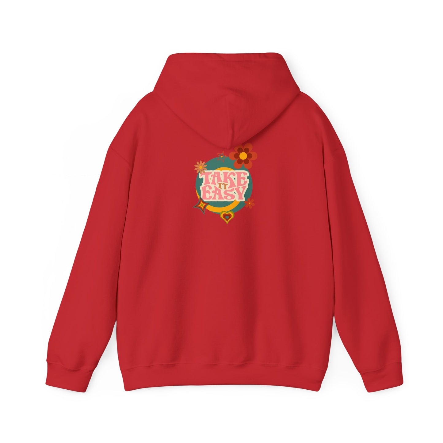 Unisex Heavy Blend™ Retro Vibes Take It Easy Hooded Sweatshirt