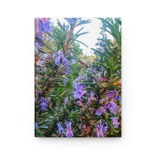 Hardcover Journal Matte Rosemary Bee Pollinator