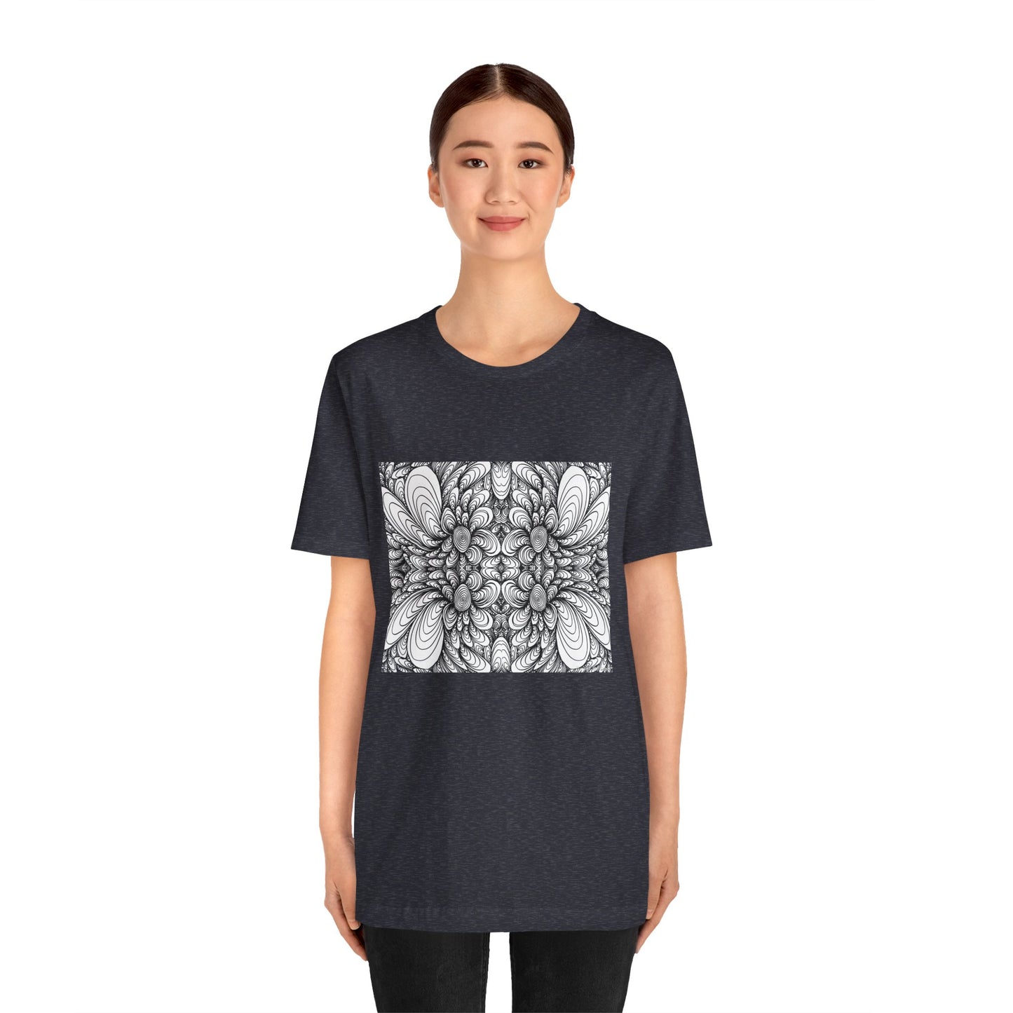Unisex Original Line Art T-Shirt -Blooms