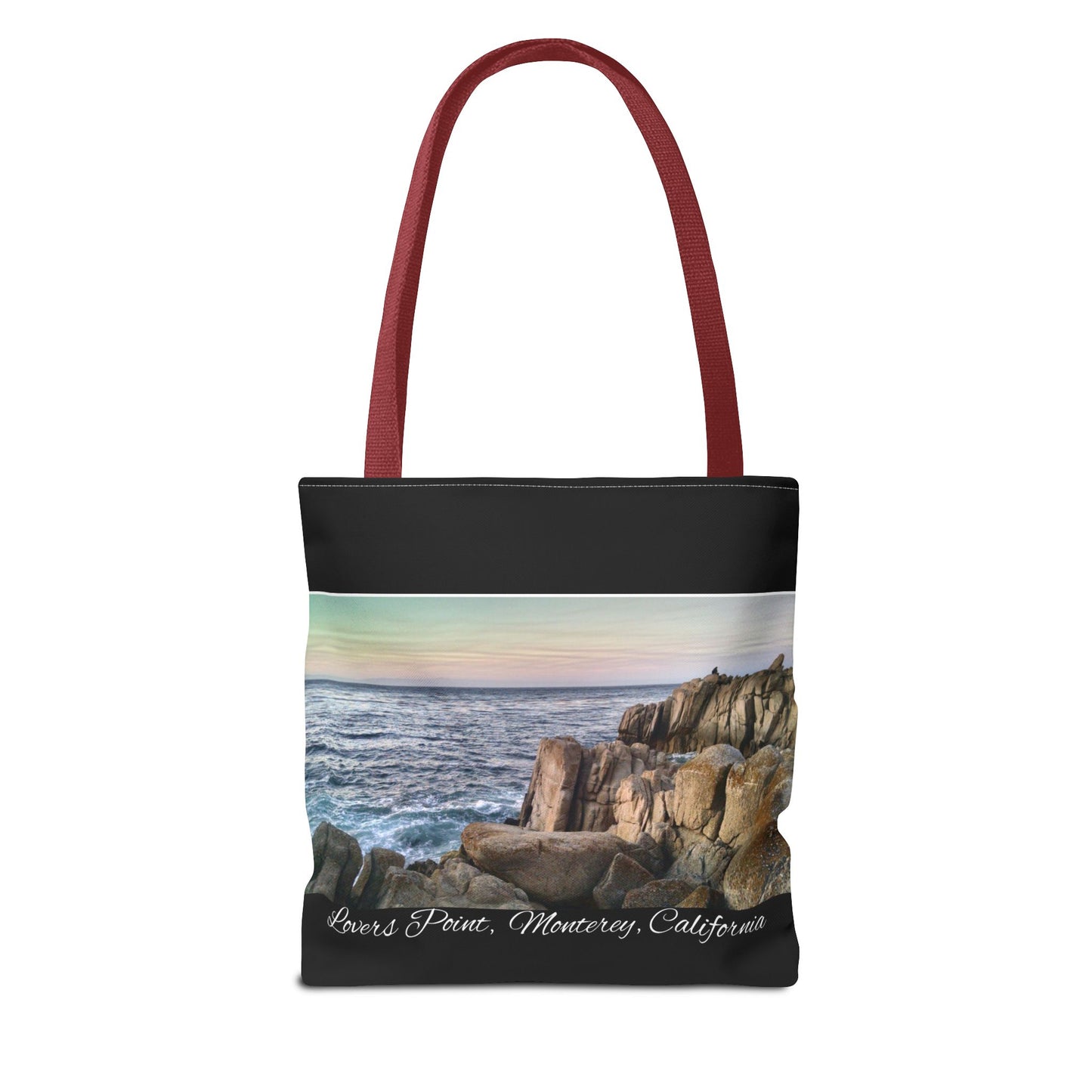 Unisex Travel Tote Bag Monterey California Scenic View Lovers Point Bay Area Keepsake Tote Bag Ocean View Nature Inspired Travel Gift Idea