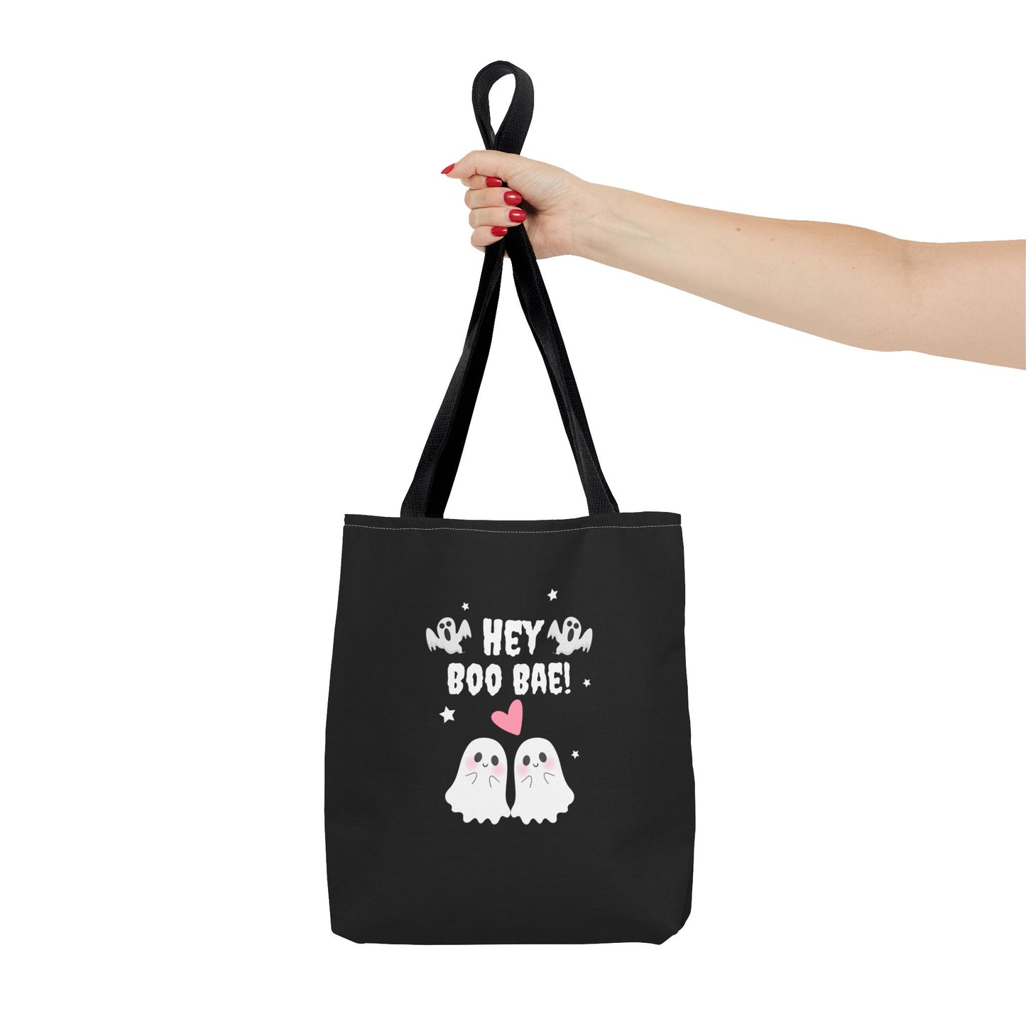 Cute Ghost Couple Boo Bae Halloween Fall Spooky Season Trick or Treating Candy Bag Reusable Halloween Lunch Bag